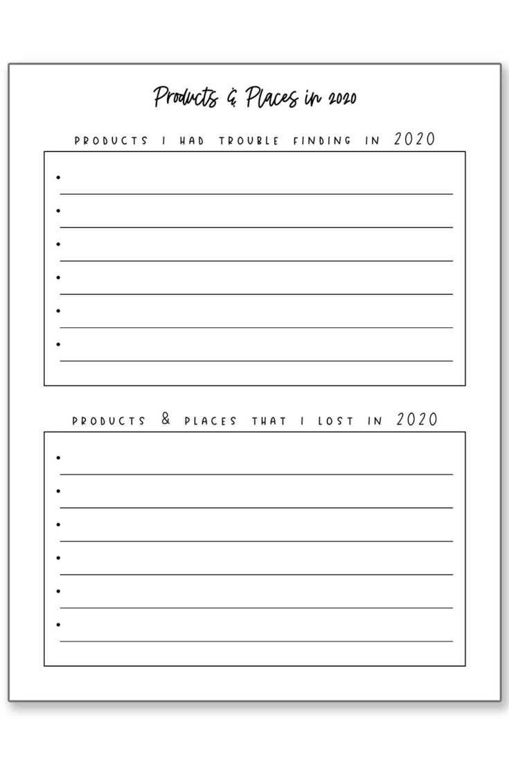 Free 2020 Quarantine Memory Printable