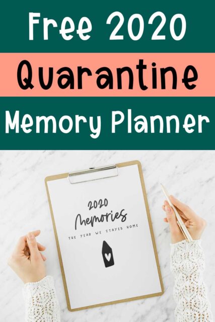 Free 2020 Quarantine Memory Printable