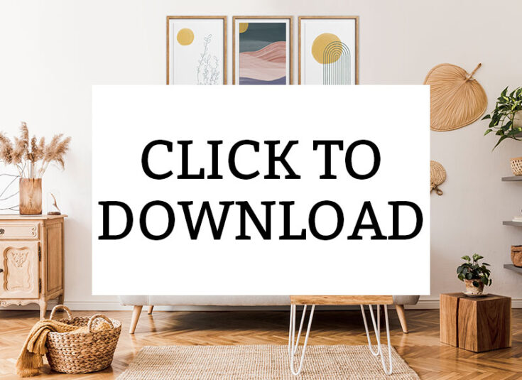 Boho Art Prints Free to Print and Use
