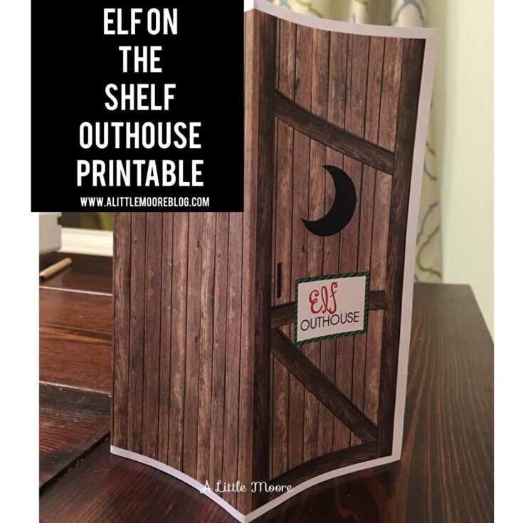 Image for Elf on the Shelf Outhouse Printable