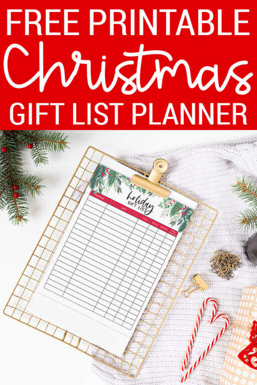 Free Printable Christmas Gift List Idea Set