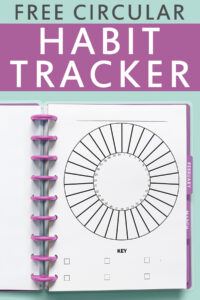 Free Circle Habit Tracker Printable &amp; Digital Planning File - Free ...