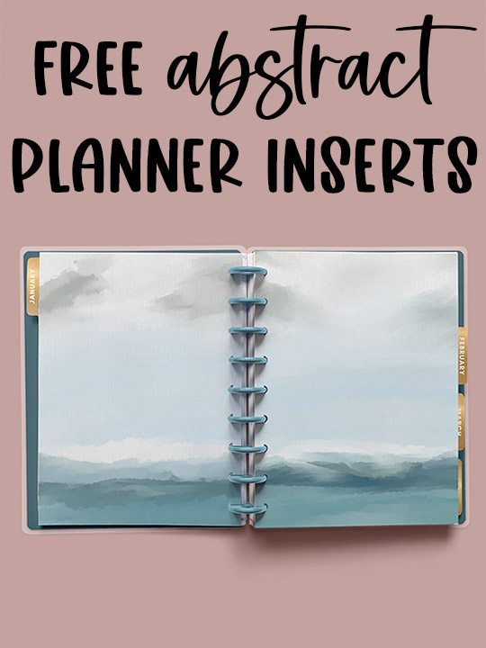 This image links to a related article called free abstract planner printables. If you click this link, it will take you to a post where you can download the same abstract art but in planner printable form.