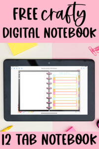 This image shows one of the pages within the free digital notebook that is available to download at the end of this blog post.