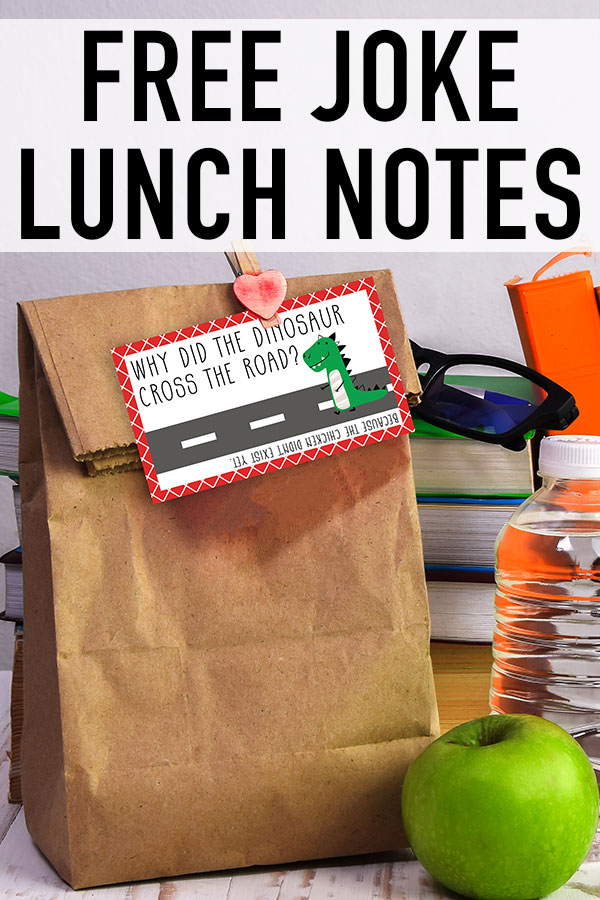 This image shows one of 16 free printable kid jokes for lunch boxes available to download for free at the end of the blog post.