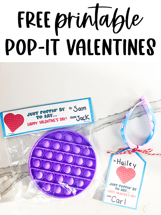 Pop It Free Printable Valentines for Kids! ⋆ Brite and Bubbly