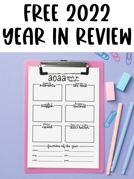 Year in Review Printable 2022 Featured Mom Envy