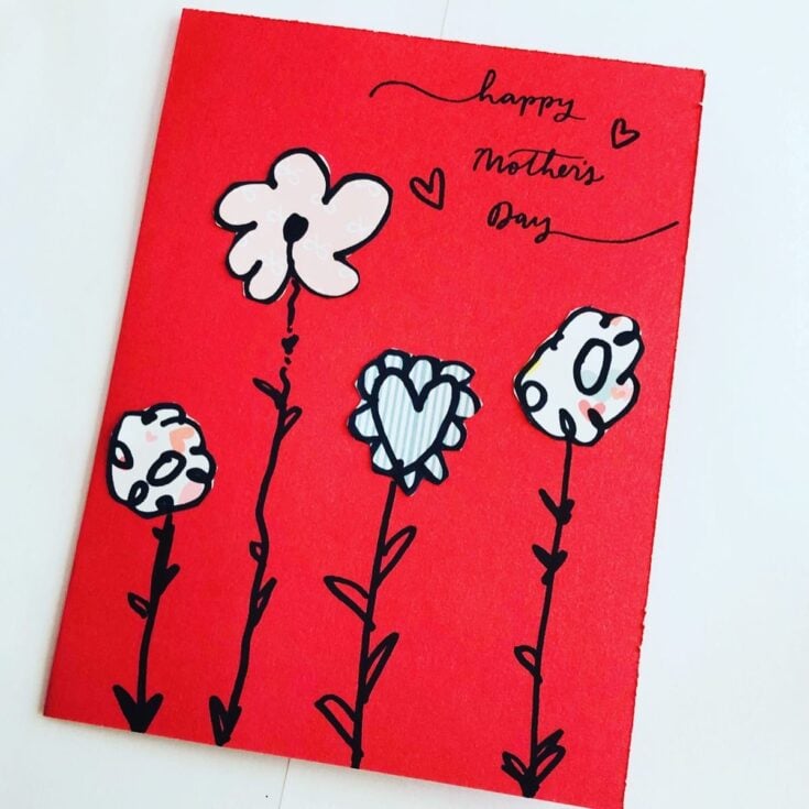 Image for Simple Mother's Day Card Using Paper Scraps