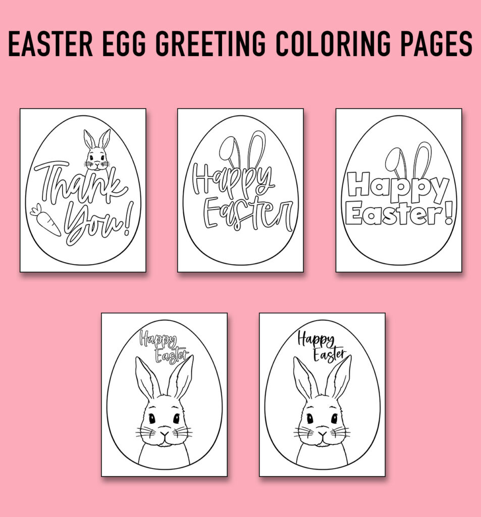 striped easter egg coloring page