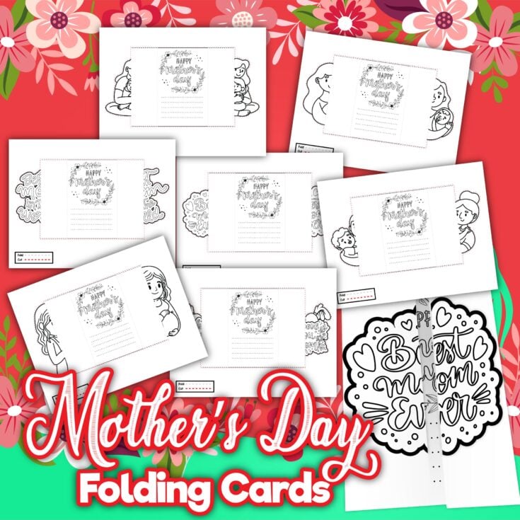 Image for Free Printable Mother’s Day Cards (Foldable Cards)
