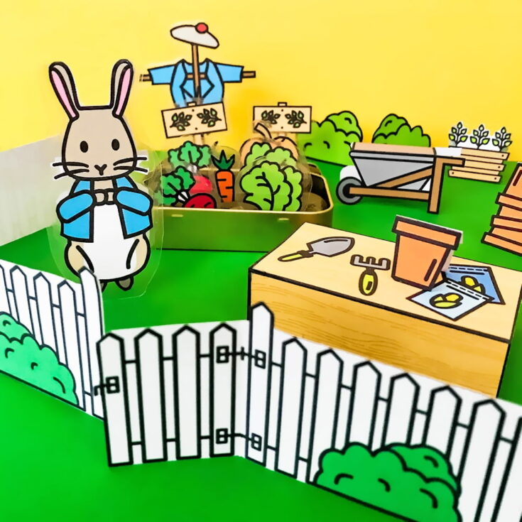 Image for Freebie: A Miniature Peter Rabbit Garden for Kids Play