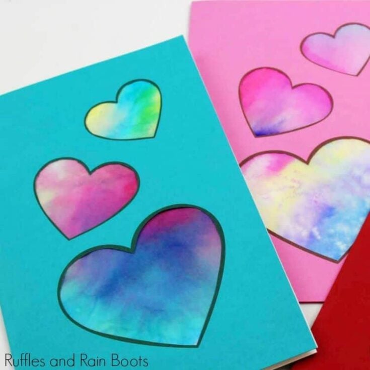 Image for Coffee Filter Heart Card with Printable