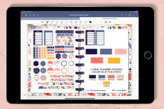 Printable Flower Stickers - Free Floral Planner Stickers