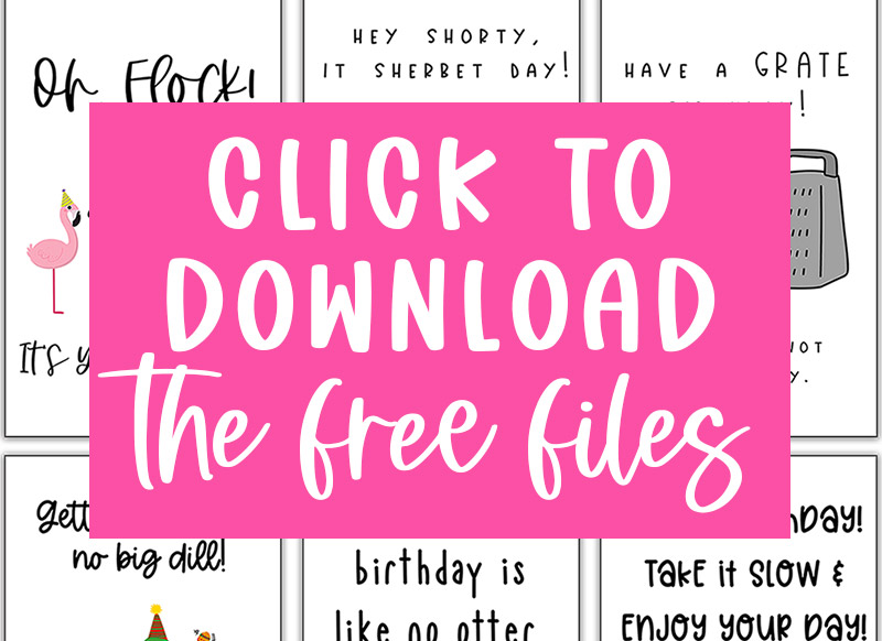 This large image says CLICK TO DOWNLOAD THE FREE FILES in white on a pink rectangle. This is the image you click to get to the members only page where you can download the free files for this blog post.
