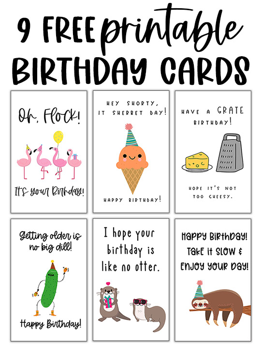 Funny Birthday Cards For Kids Free Printable