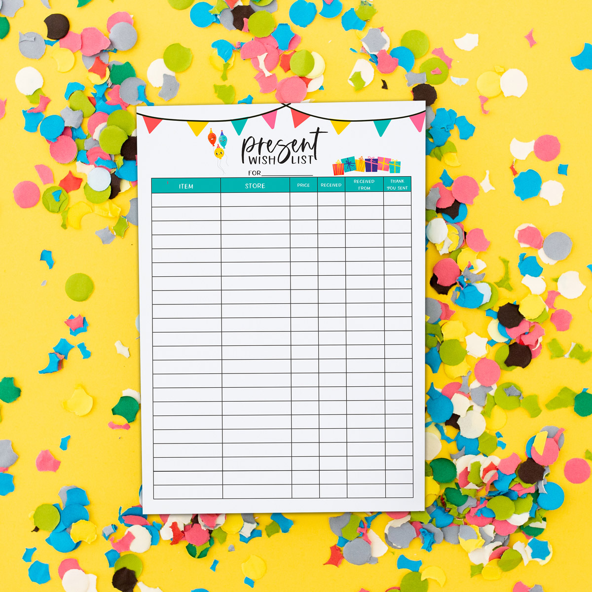 Wish List Printable Free Printable Gift Idea List