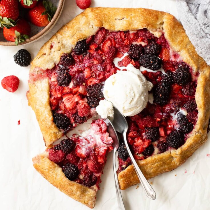 Image for Best Summer Mixed Berry Galette (gluten-free option)
