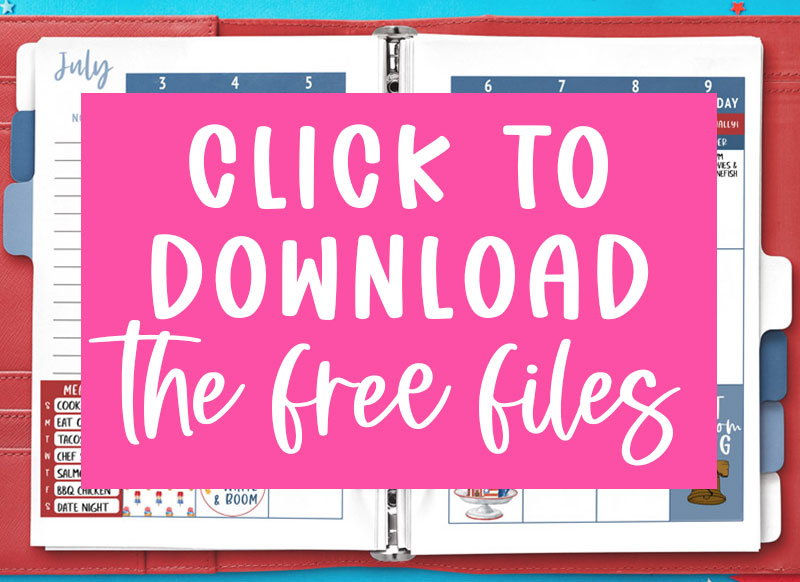 This large image says CLICK TO DOWNLOAD THE FREE FILES in white on a pink rectangle. This is the image you click to get to the members only page where you can download the free files for this blog post.