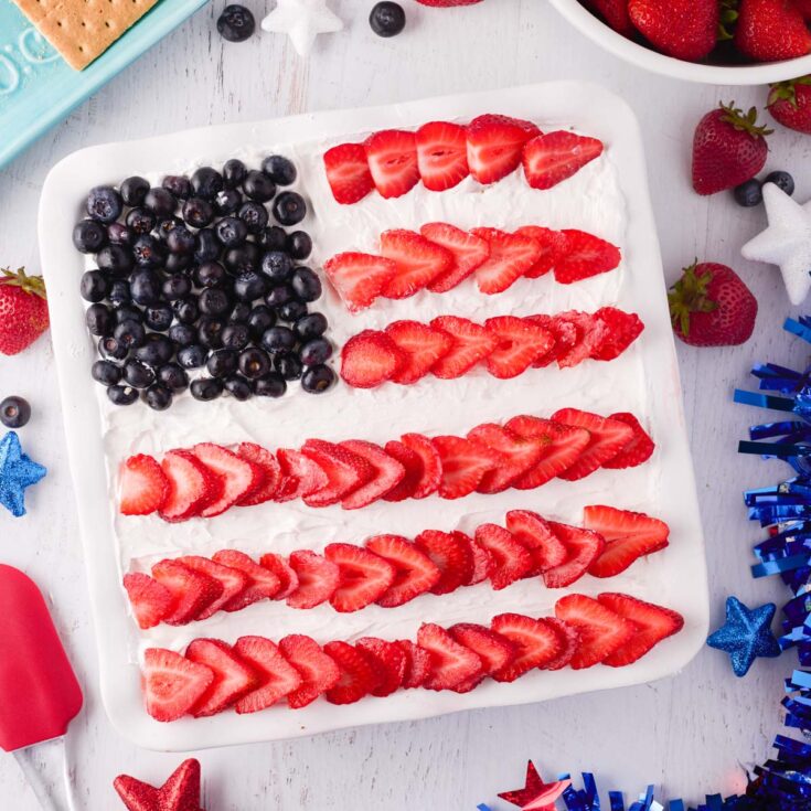 Image for Red White and Blue Strawberry Icebox Cake