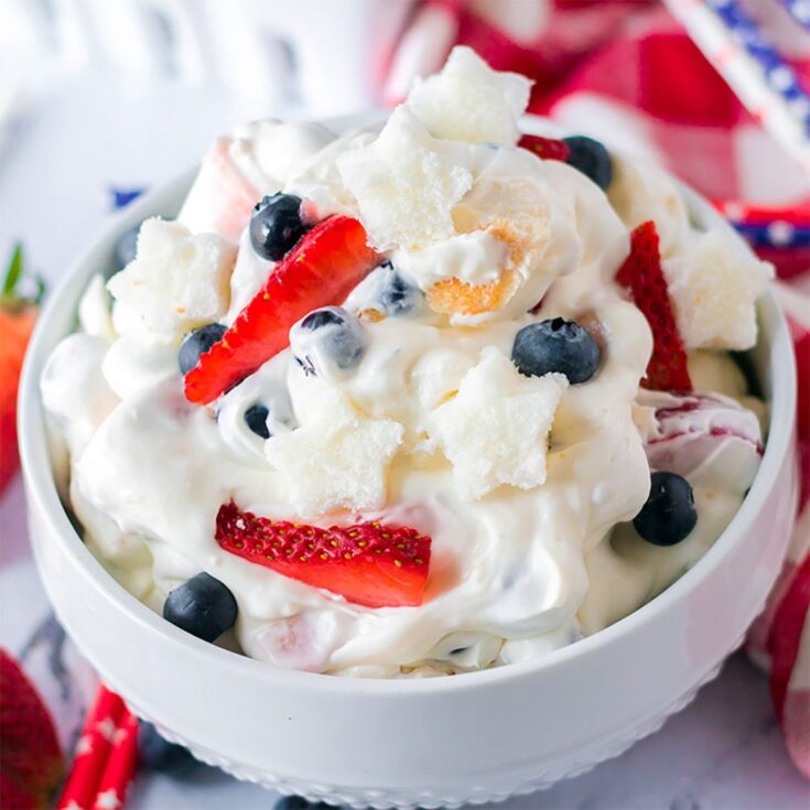 Image for Easy Berry Cheesecake Fluff (only 6 ingredients!)