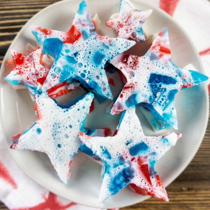 Image for Red White and Blue Stained Glass Jello