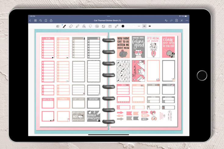 Cat Planner Stickers - Free Digital and Printable Cat Stickers