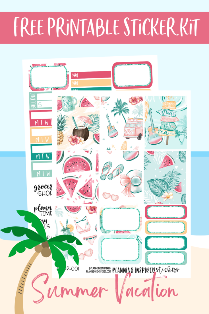 Free Aesthetic Vibes Printable With Silhouette Studio Cut File for the EC &  Recollections Planner - Planner Onelove