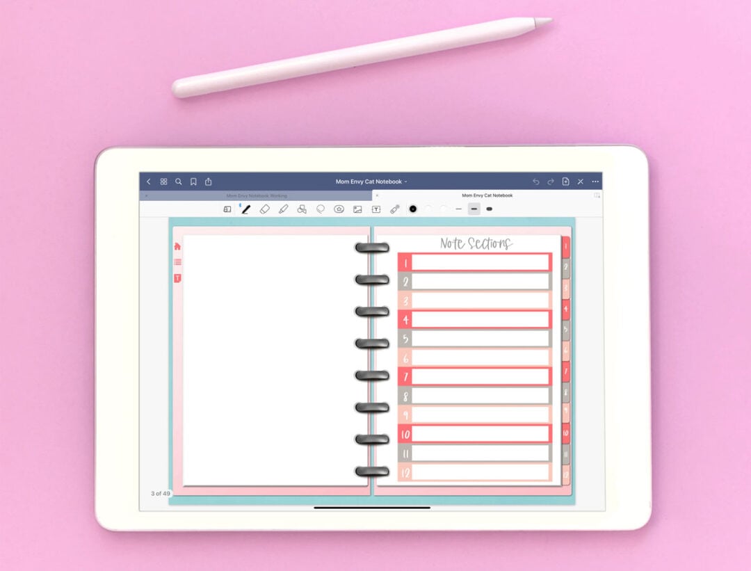Free Cat Digital Notebook