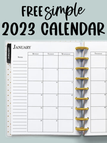 Free 2023 Printable Calendars - Various Styles Included