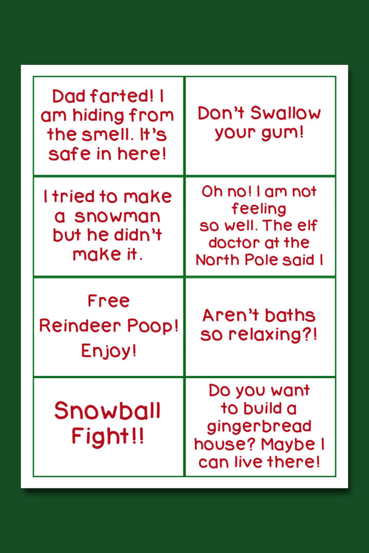Elf on the Shelf Ideas for Home Free Printable Elf on the Shelf