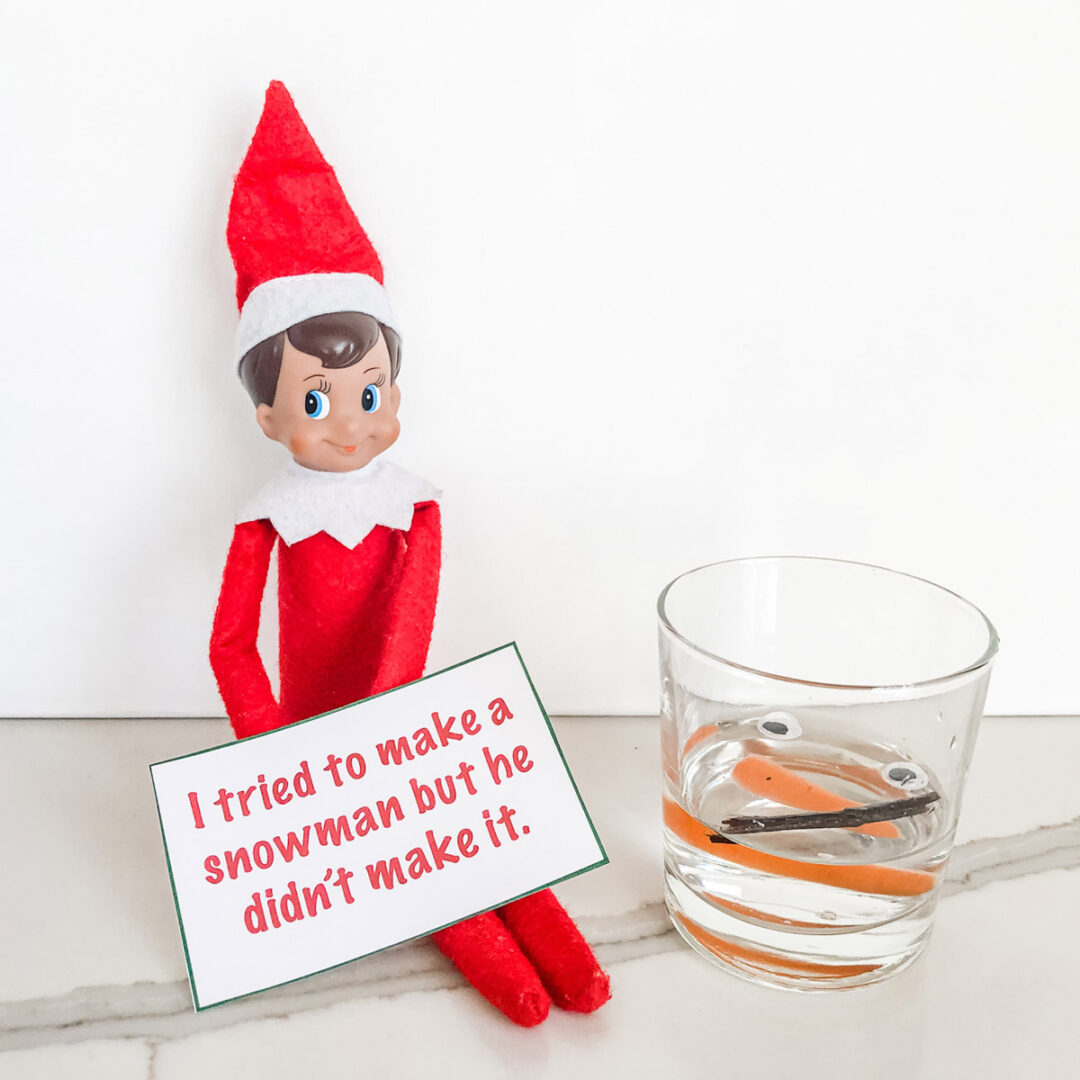 ElfontheShelfIdeasforHomeMeltedSnowman Mom Envy