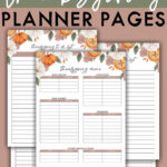 This image says free printable Thanksgiving planner pages at the top. Below that it has the 5 free printables you can get in the Thanksgiving shopping list printable, to do list, and meal planner set.