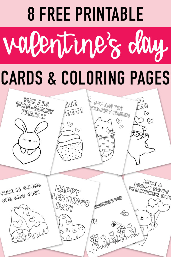 Free Printable Coloring Valentines Day Cards for Kids Example 9 - Free Printable Coloring Valentines Day Cards For Kids Example 9 720x1080 