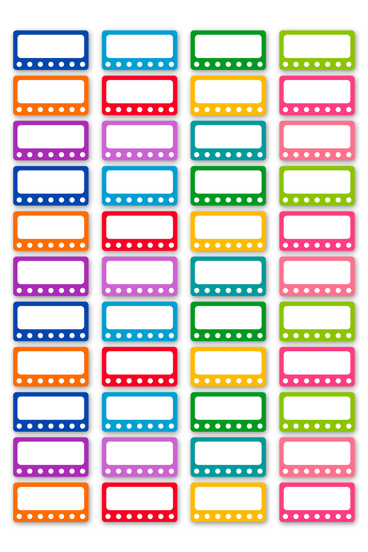 This image shows one of pages you can get in the free printable habit tracker stickers set.