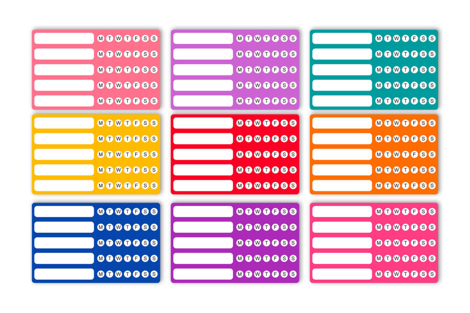 Free-Printable-Habit-Tracker-Stickers-Example-Page-10 - Mom Envy