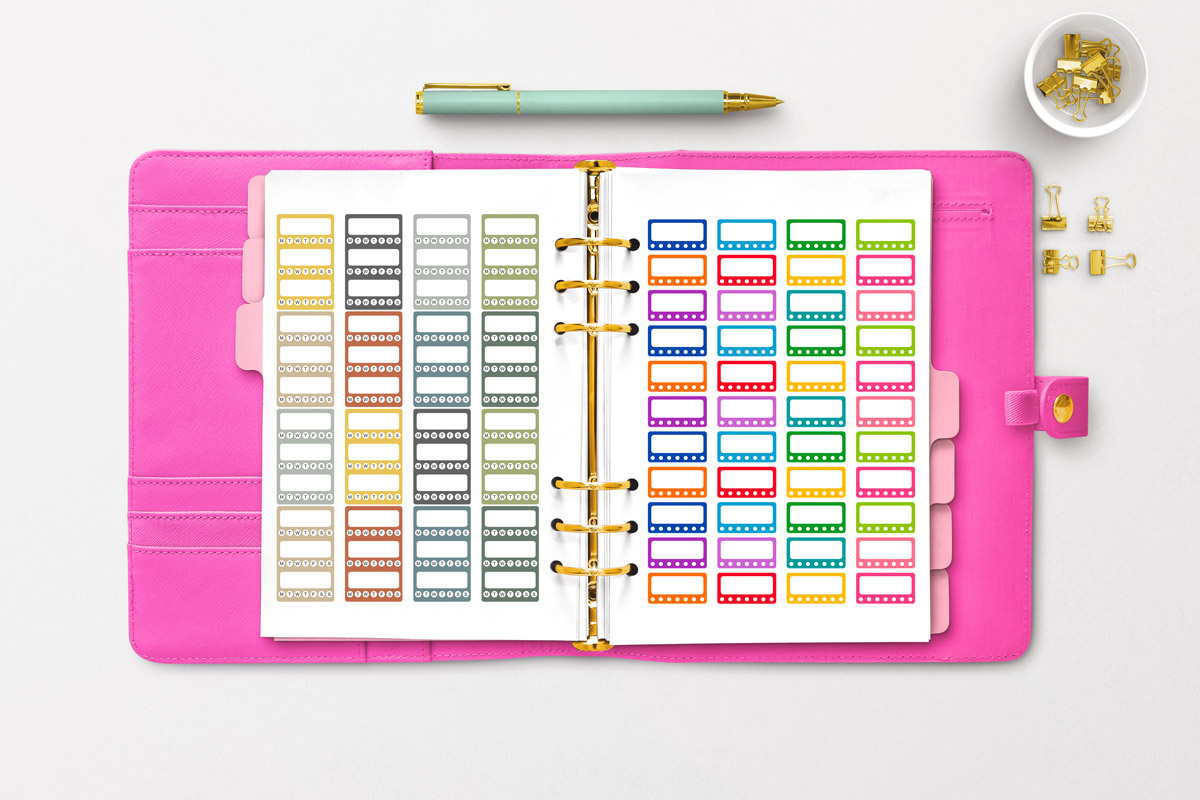 Habit Tracker Sticker, Habit Tracker Bullet Journal By Old Continent Design