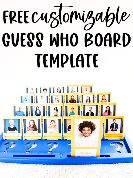 Guess Who Board Game Template - Free Customizable Template