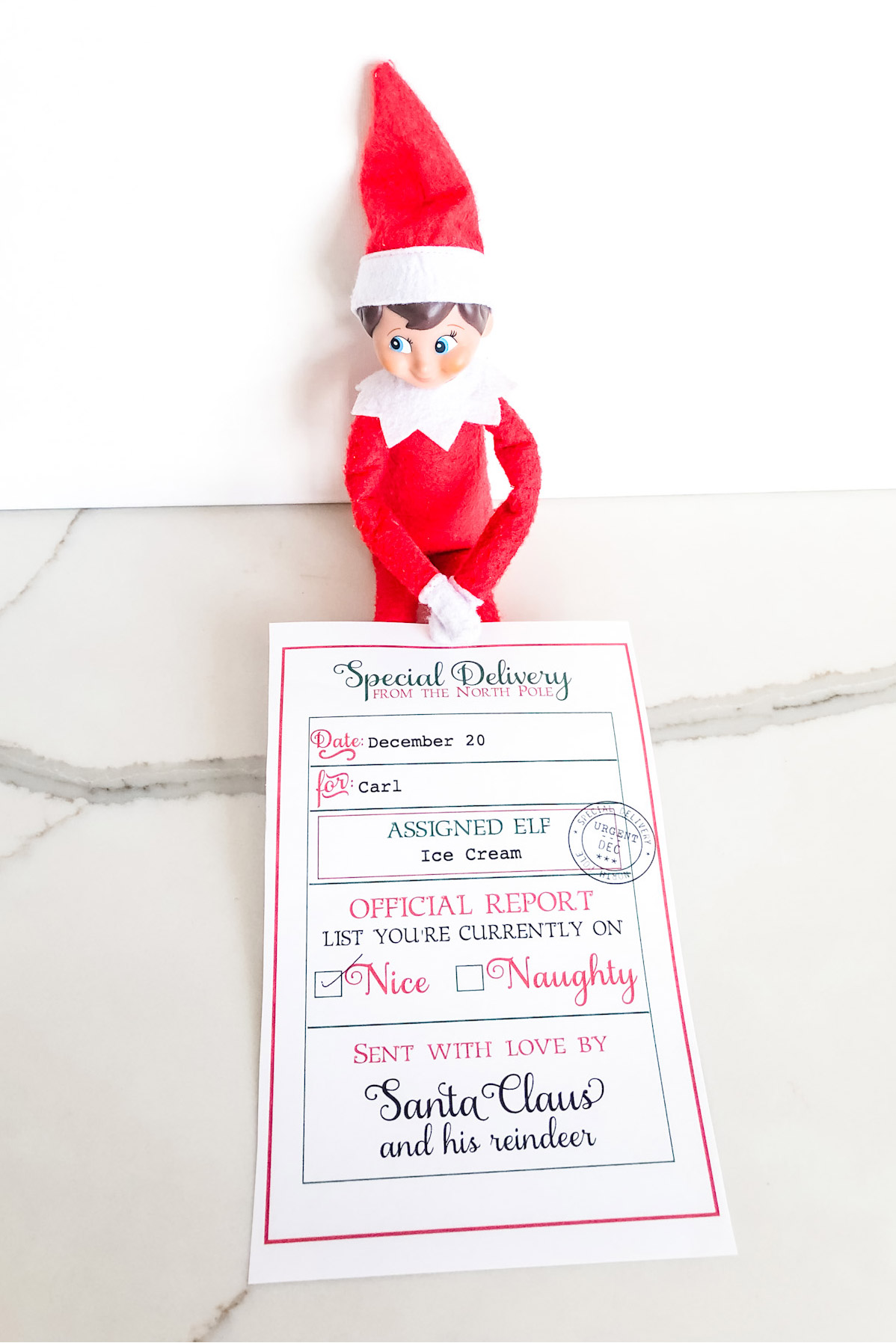 Official Elf Report Printable - Free Customizable Elf Report Card