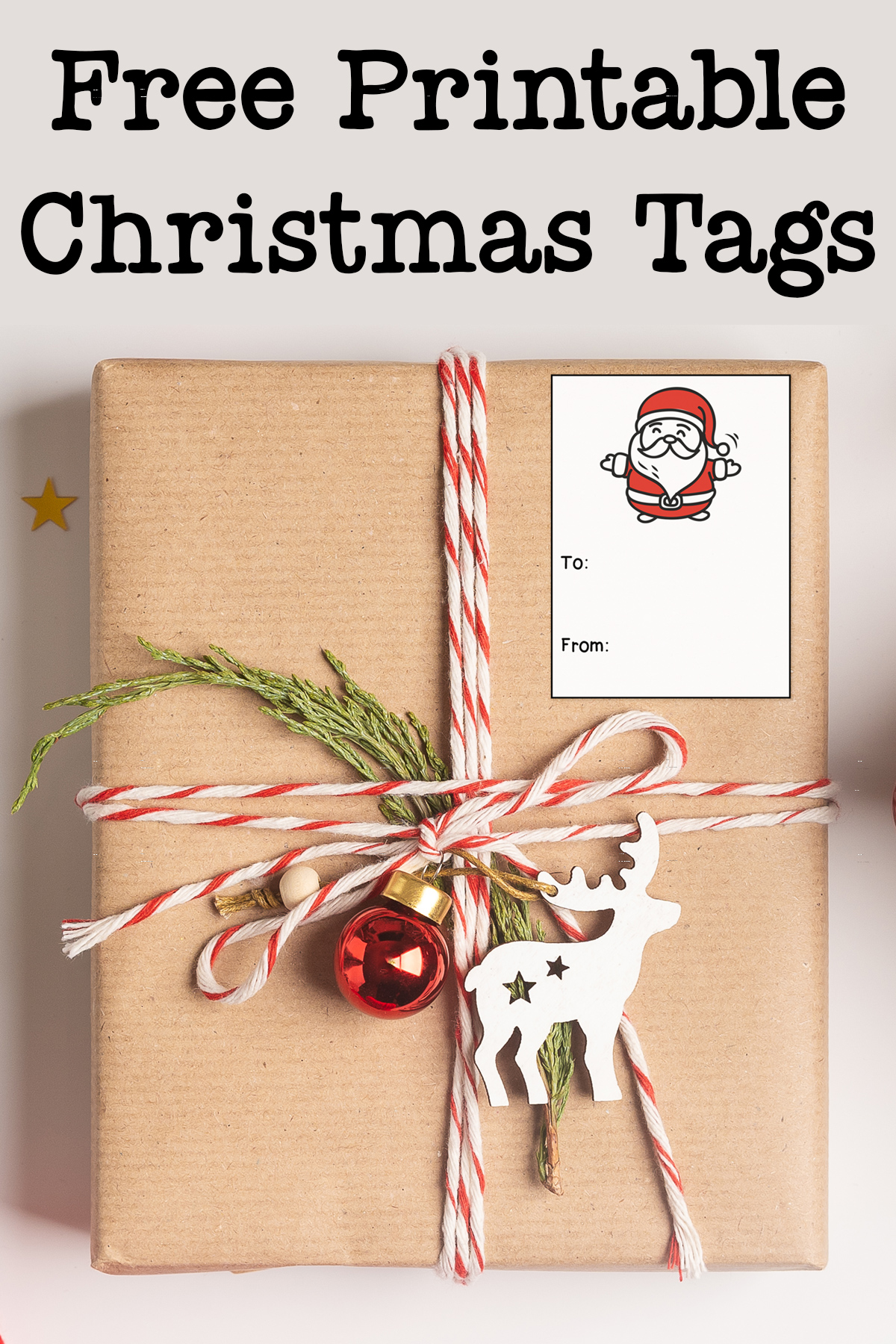 Christmas Gift Tags. 3 Different Style Gift Tags for Christmas Presents for  Friends and Family. 