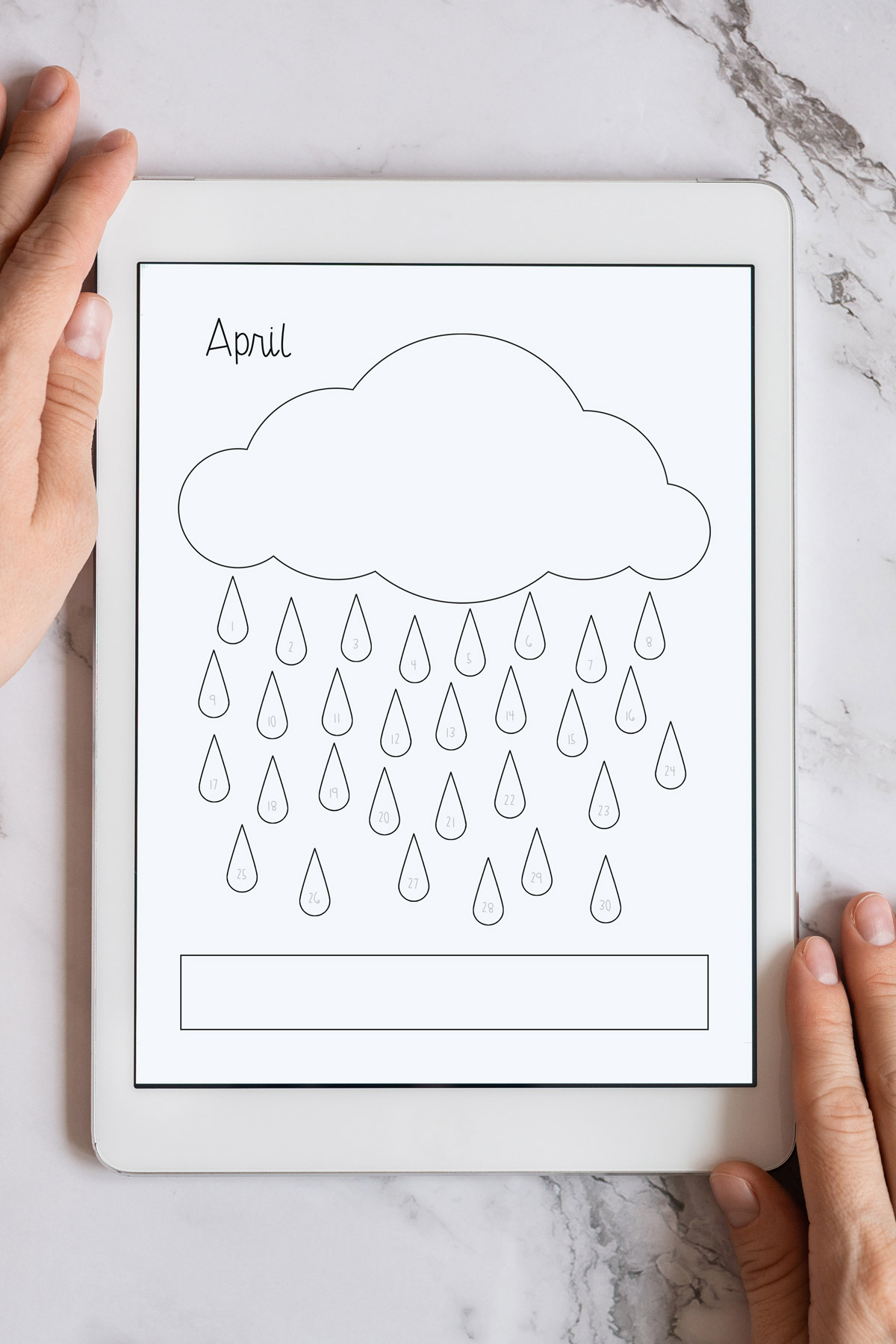 Free Digital and Printable Mood Tracker Set - Rain Cloud Theme
