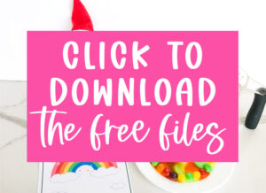 Elf on the Shelf Skittles Rainbow Printable