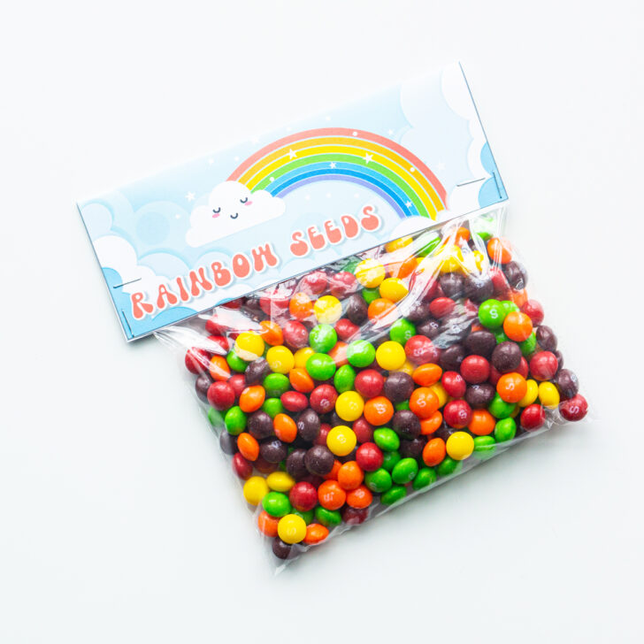 Rainbow Seeds Printable Free Printable Bag Topper