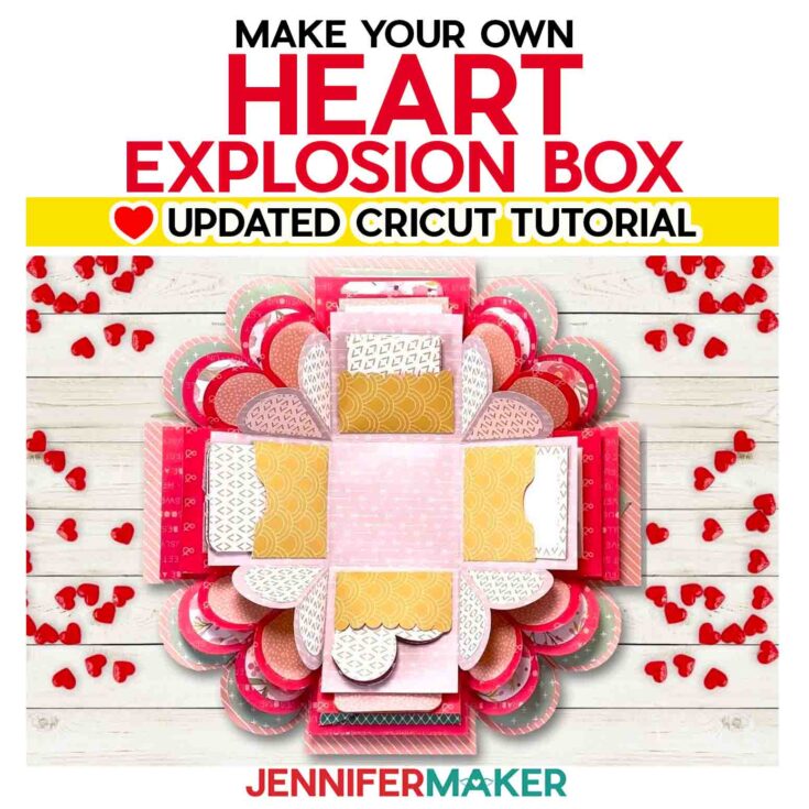 Image for Heart Explosion Box Template - Free SVG File!