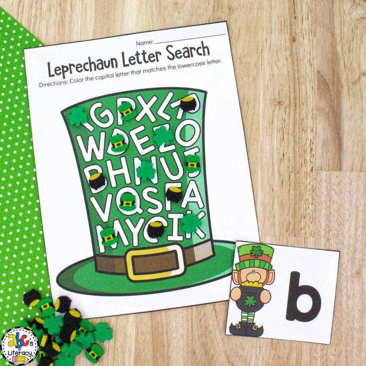 Image for Leprechaun Letter Search Activity