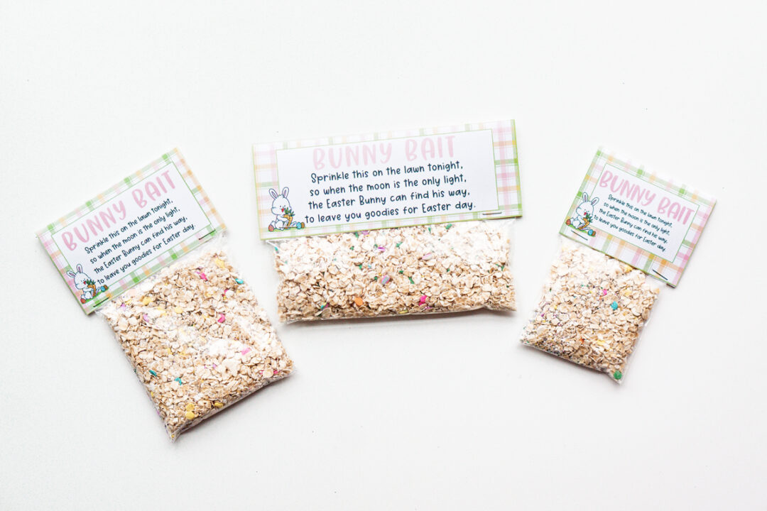 Free Bunny Bait Printable Tags: 3 Sizes Included