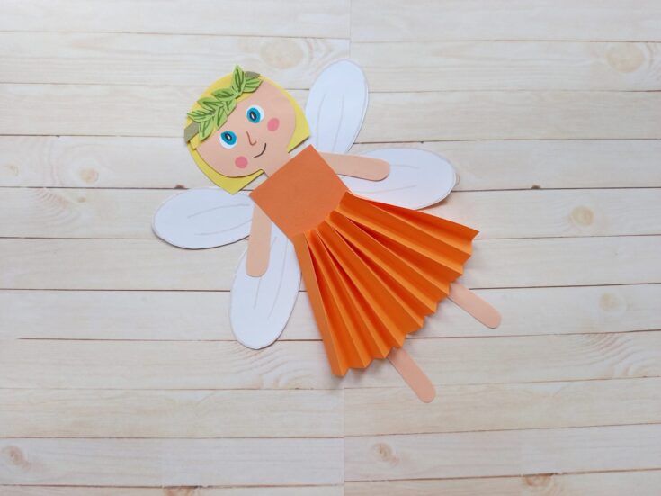 Image for How to Make a Super Cute Fairy Paper Craft with Free Printable Template