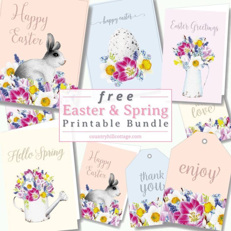 Image for Free Easter Printables {Wall Art, Easter Tags & Easter Cards}