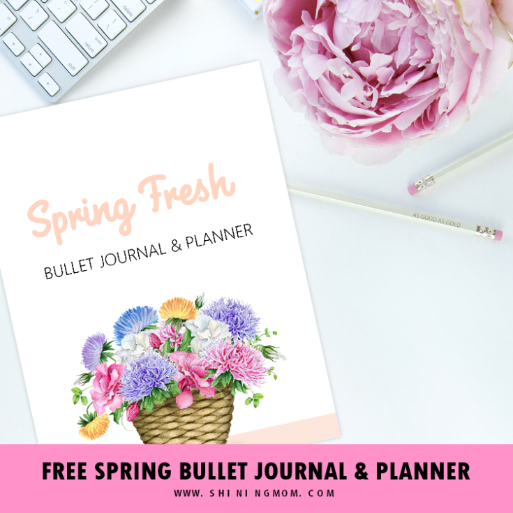 Image for Free Printable Bullet Journal in Spring Theme: Beautiful Templates!