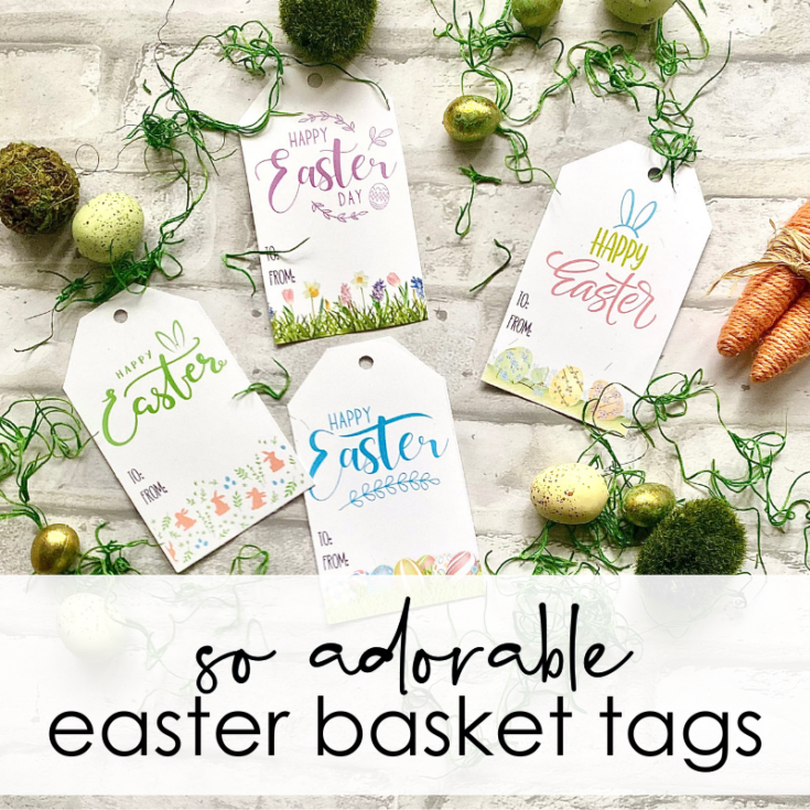 Image for So Sweet Free Printable Easter Basket Tags