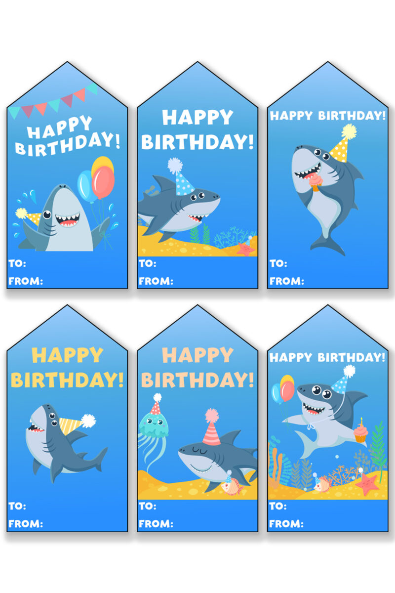Birthday-Tags-Printable-Set-Shark - Mom Envy